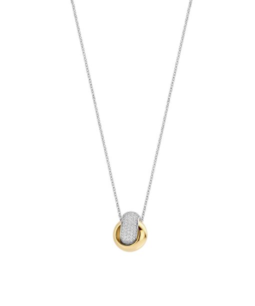Ti Sento Bold Zirconia Crossover Necklace - Bilde 2