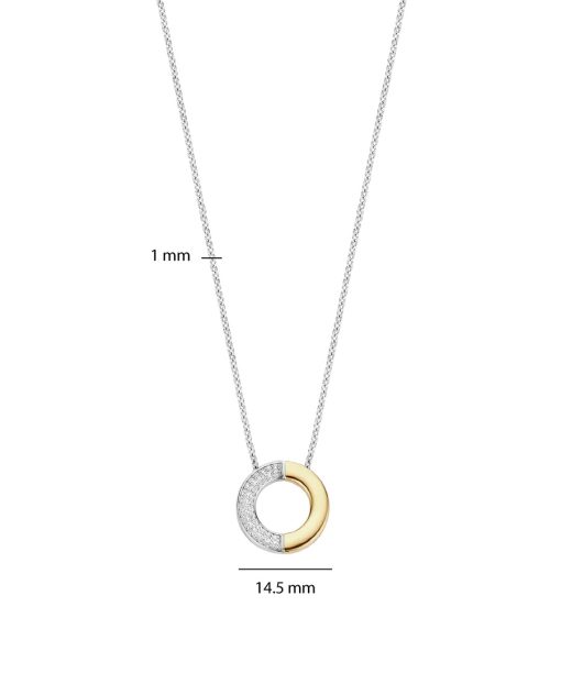Ti Sento Contrast Zirconia Necklace - Bilde 4