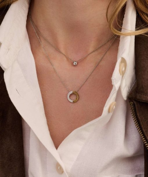 Ti Sento Contrast Zirconia Necklace - Bilde 6