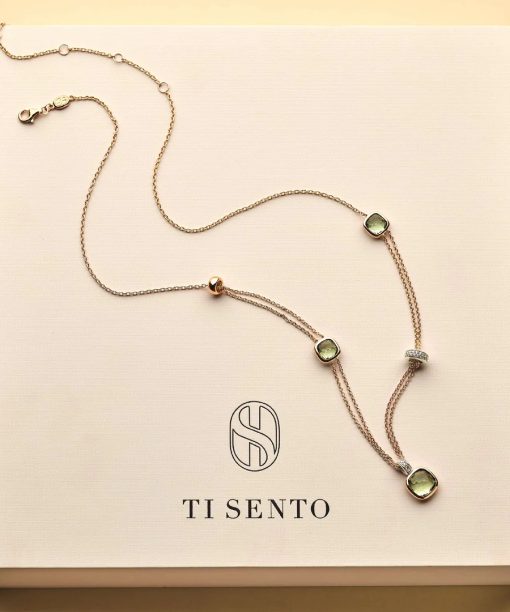 Ti Sento Layered Cushion Necklace - Bilde 7