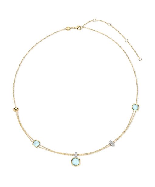 Ti Sento Layered Cushion Necklace - Bilde 3