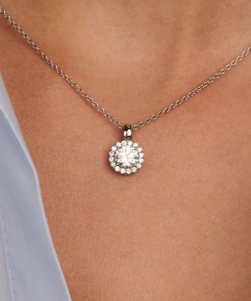 Ti Sento Classic Zirconia Necklace Round - Bilde 5