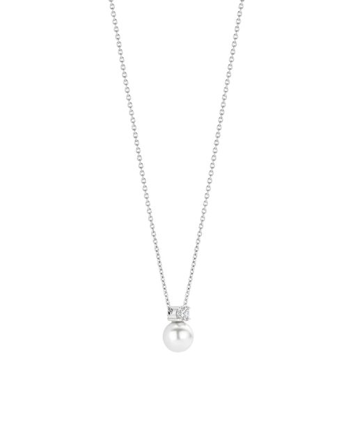 Ti Sento Zirconia Pearl Necklace - Bilde 2