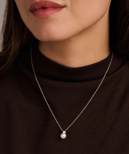 Ti Sento Zirconia Pearl Necklace - Bilde 6