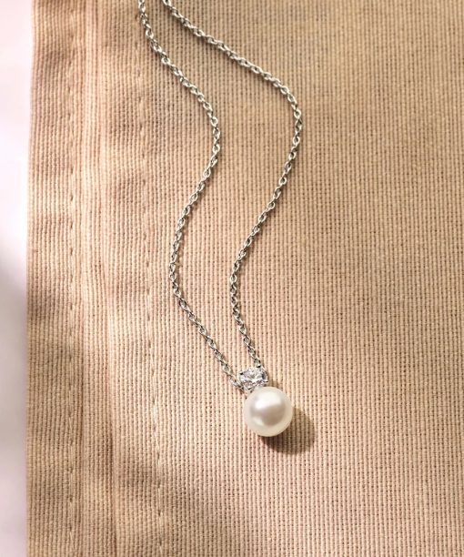 Ti Sento Zirconia Pearl Necklace - Bilde 7