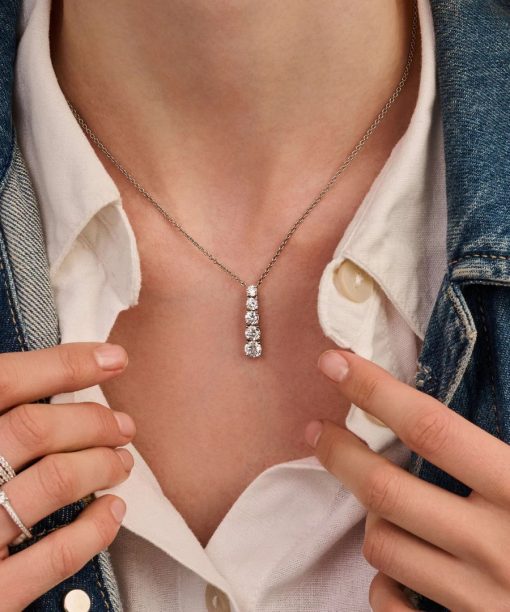 Ti Sento Vertical Zirconia Necklace - Bilde 6