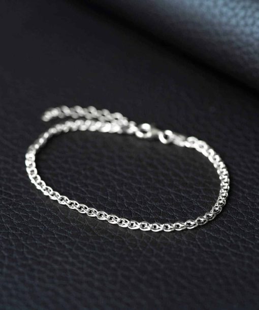 Armbånd i sølv 2 mm 19 cm - Bilde 3
