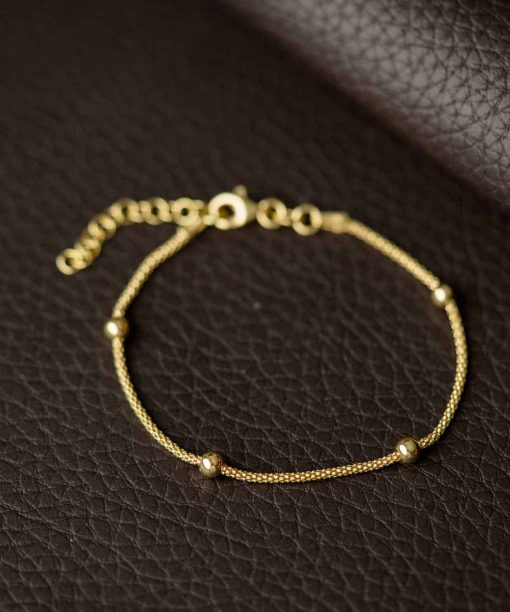 Armbånd i sølv med kuler 19 cm - Bilde 3