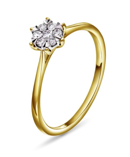 Ring med diamanter 0,15 ct