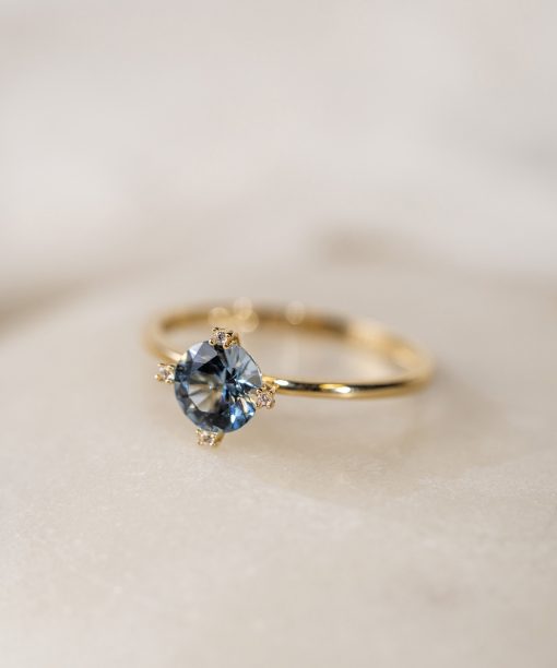 Ring i gull med zirkonia - Bilde 3