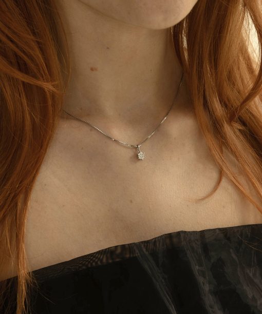 Anheng i gull med diamant 0,15 ct WP - Bilde 2