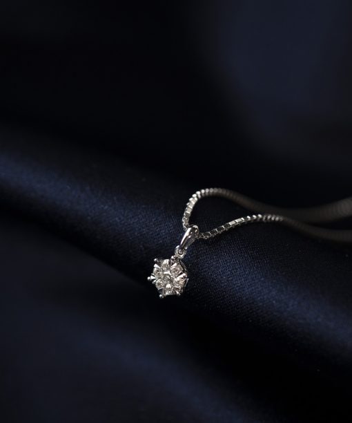 Anheng i gull med diamant 0,15 ct WP - Bilde 3
