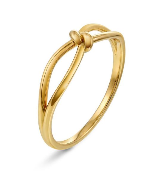 Ring i gult gull, 1,3 mm