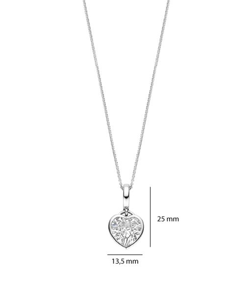 Ti Sento Zirconia Heart Necklace with pendant - Bilde 5