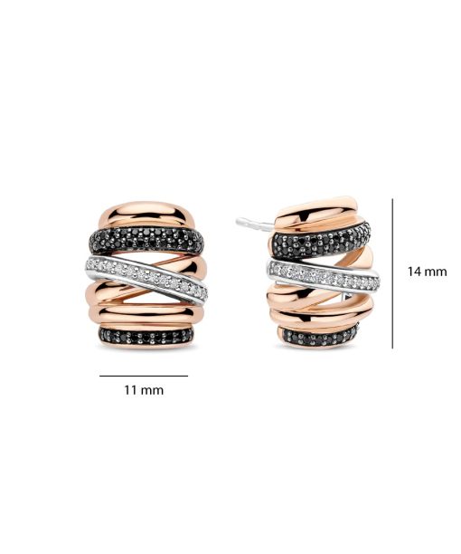 Ti Sento Honeycomb Crossover Earrings - Bilde 4
