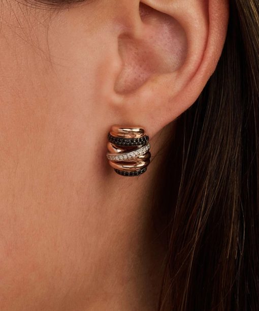 Ti Sento Honeycomb Crossover Earrings - Bilde 5
