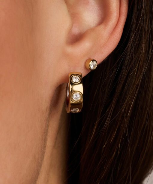 Ti Sento Classic Zirconia Hoops - Bilde 5