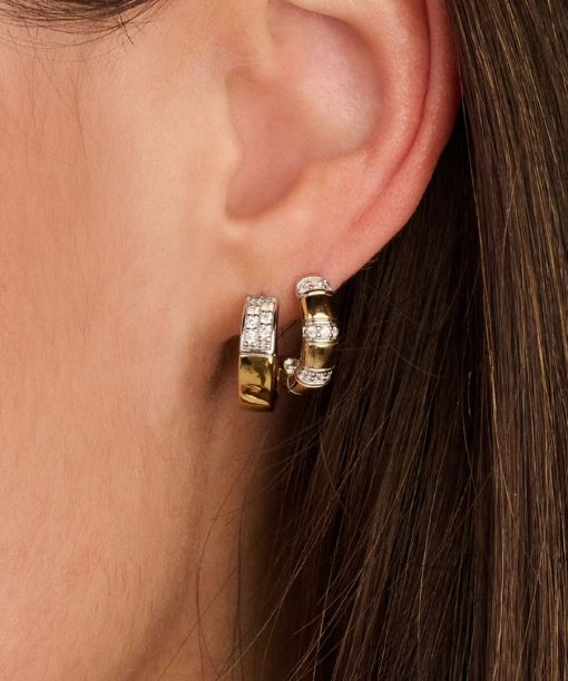 Ti Sento Contrast Zirconia Hoops - Bilde 5