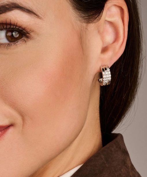 Ti Sento Stardust Zirconia Layered Earrings - Bilde 5