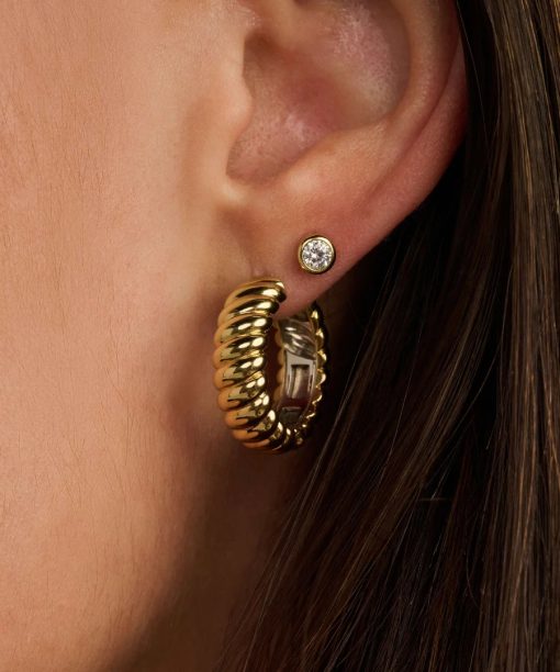 Ti Sento Classic Round Zirconia Earstuds - Bilde 4