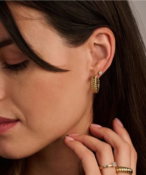 Ti Sento Classic Round Zirconia Earstuds - Bilde 5
