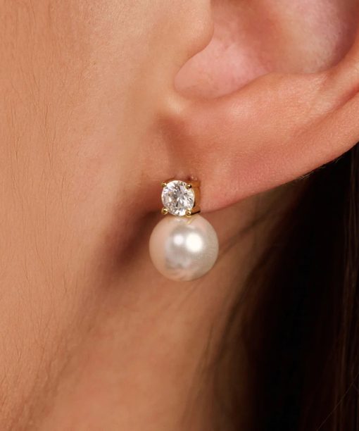 Ti Sento Zirconia Pearl Earrings - Bilde 4
