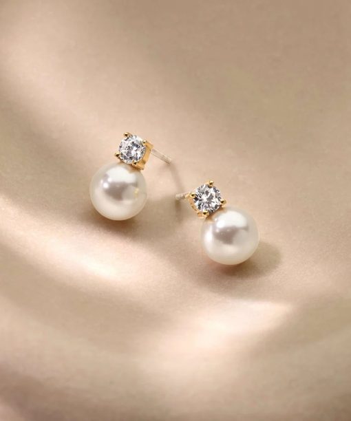 Ti Sento Zirconia Pearl Earrings - Bilde 6