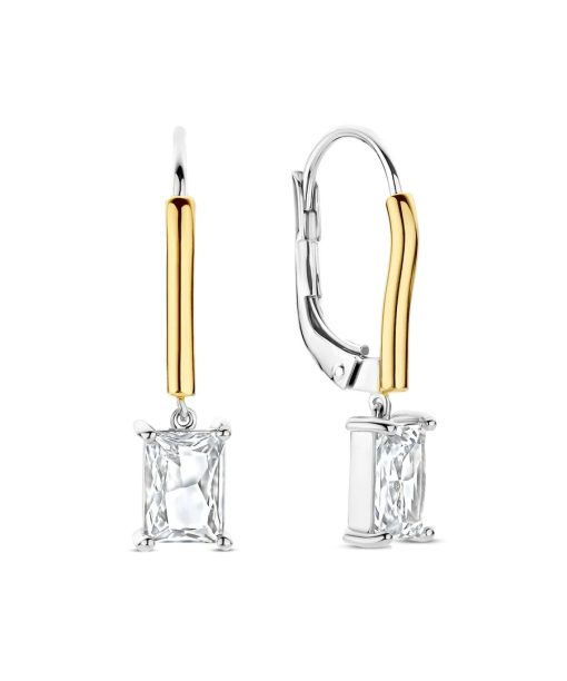 Ti Sento Rectangular Zirconia Hoops