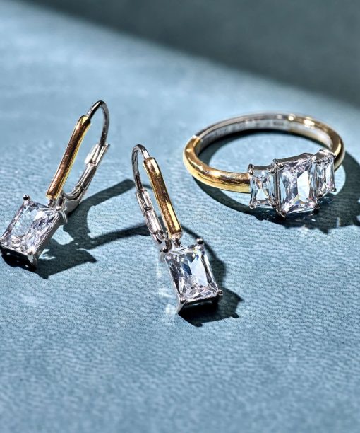 Ti Sento Rectangular Zirconia Hoops - Bilde 6