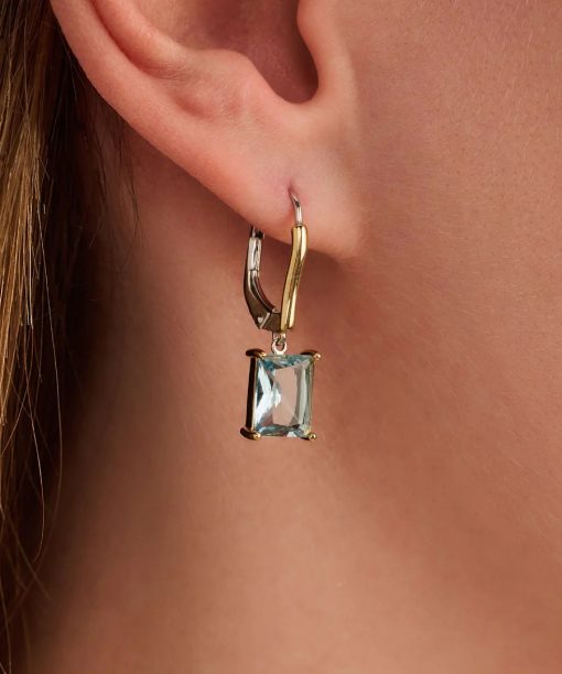 Ti Sento Rectangular Zirconia Hoops - Bilde 4