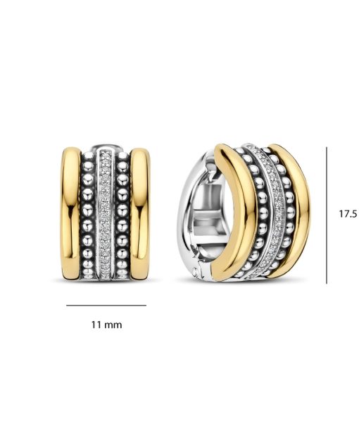 Ti Sento Gold Structure Hoops - Bilde 3
