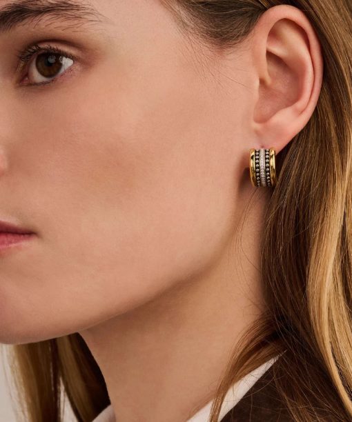 Ti Sento Gold Structure Hoops - Bilde 5