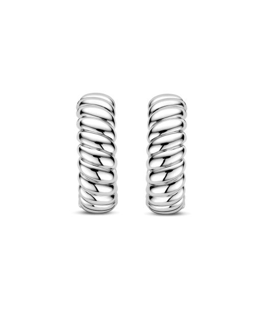 Ti Sento Vintage Ribbed Hoops - Bilde 2