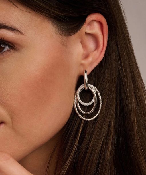 Ti Sento Layered Structure Hoops - Bilde 5