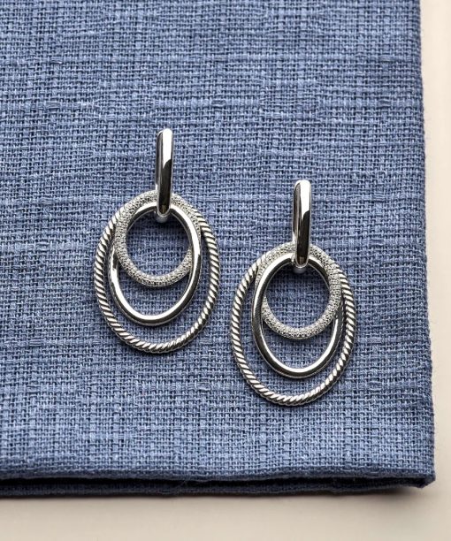 Ti Sento Layered Structure Hoops - Bilde 6