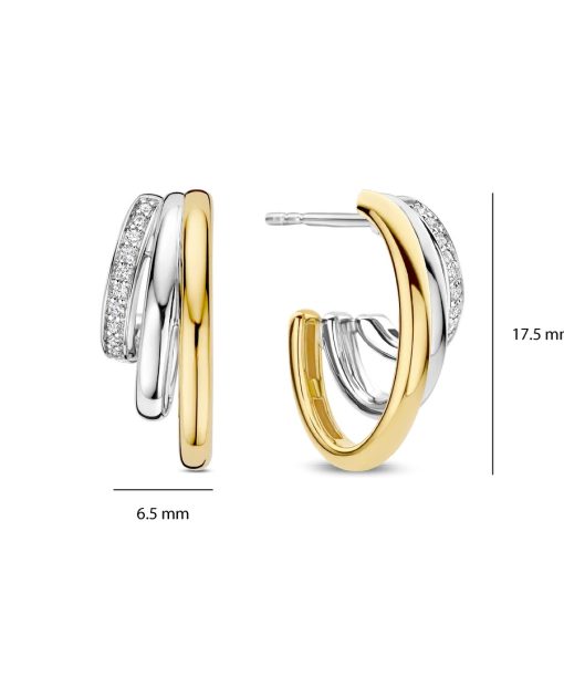 Ti Sento Zirconia Structure Earrings - Bilde 3
