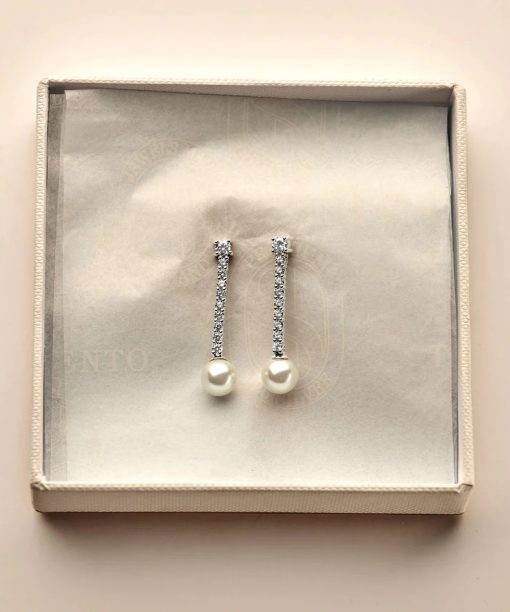 Ti Sento Drop Zirconia Pearl Earrings - Bilde 6