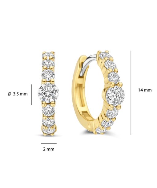 Ti Sento Tennis Hoops with stone - Bilde 4