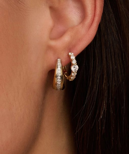 Ti Sento Tennis Hoops with stone - Bilde 5