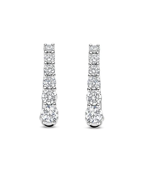 Ti Sento Oval Zirconia Hoops - Bilde 2