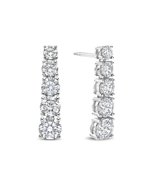 Ti Sento Long Zirconia Earrings