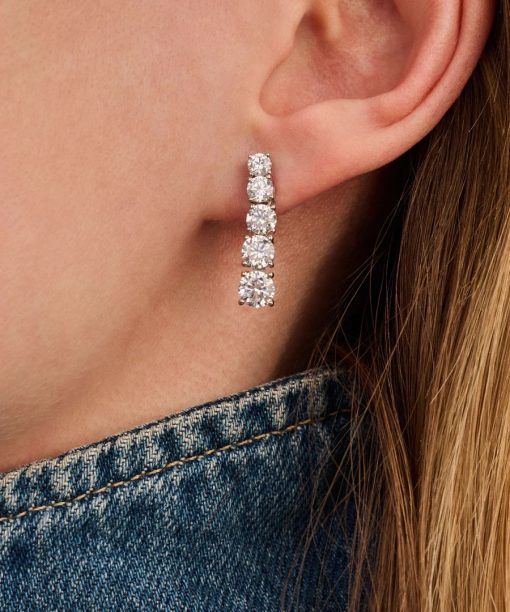 Ti Sento Long Zirconia Earrings - Bilde 4