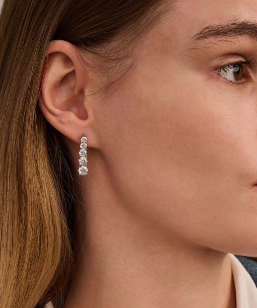Ti Sento Long Zirconia Earrings - Bilde 5