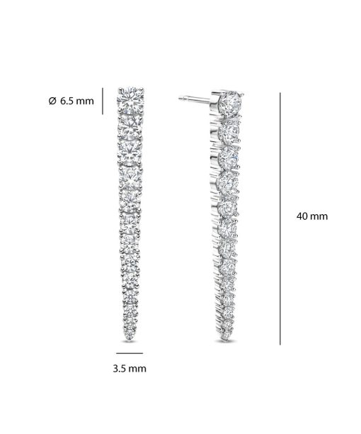 Ti Sento Long Zirconia Earrings 40mm - Bilde 3