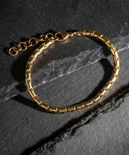 Ur armbånd i forgylt stål - Bilde 4
