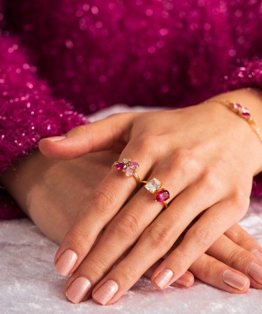 GLAM ring med rosa toner - Bilde 2