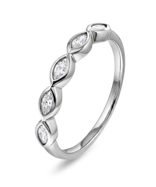 Dazzle ring i 925 sølv med zirkonia