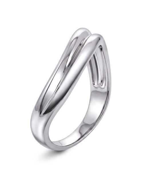 Twin ring i 925 sølv