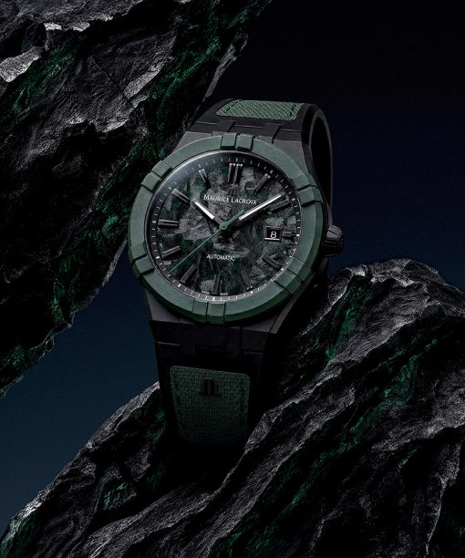 Alternative view of Maurice Lacroix Aikon-IC Frozen Carbon - AC6008-TTL50-630-2