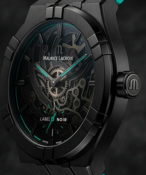 Maurice Lacroix Aikon Automatic Skeleton 45mm Label Noir - AI6028-DLB0B-030-H - Bilde 2